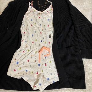 NWT Simons Ice Cream Pajama Romper